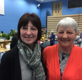 Left Wilma Stewart of Rosemarkie SWI and right Christina McGonigle