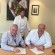 Ian MacDonald & Peter Bruce Signing letters of agreement