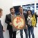 Domenico Crolla Left presents Emanuele Filiberto with pizza portrait of Giuseppe Verdi allmedia